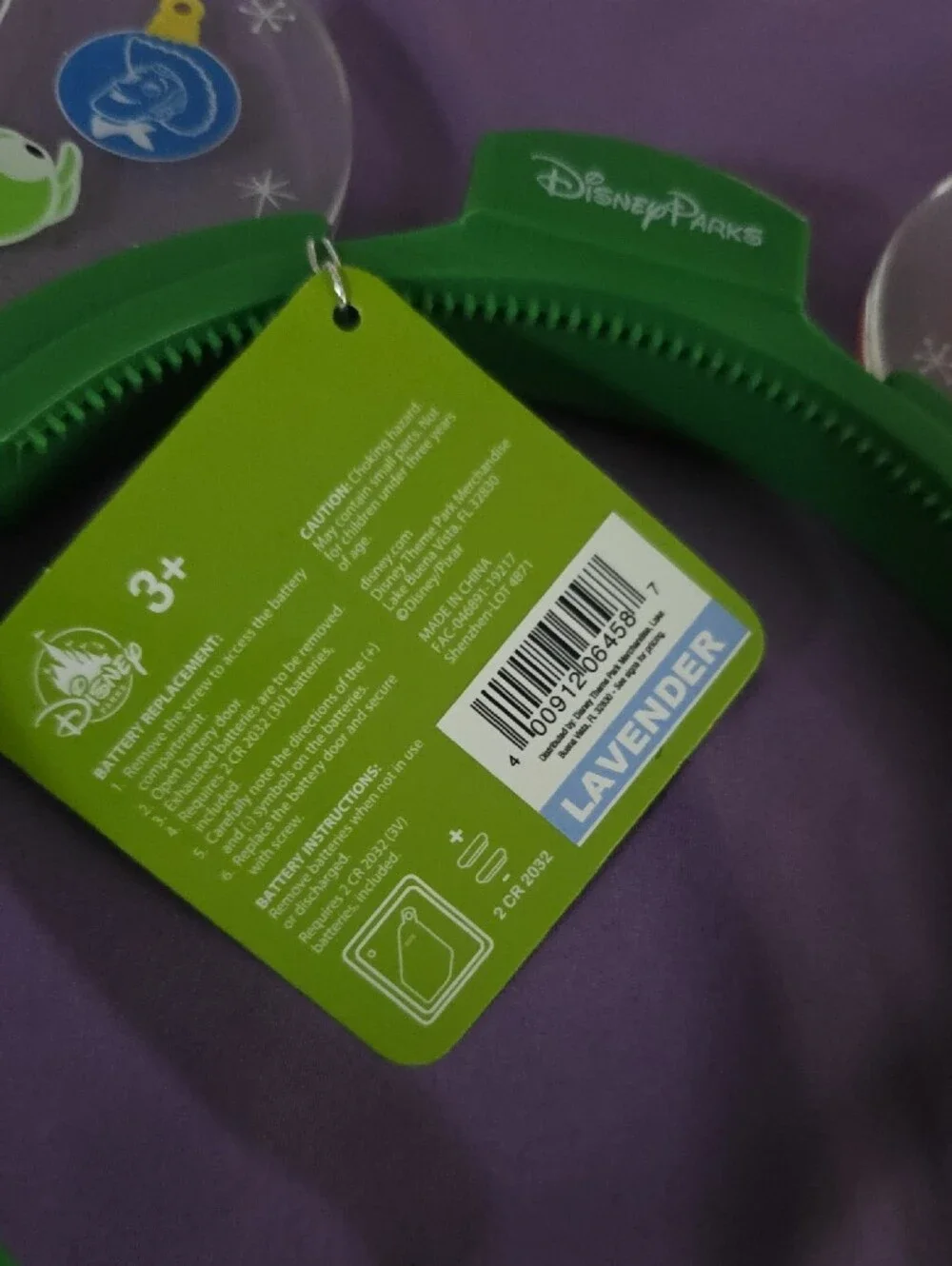 Disney Toy Story Green Alien Ear Headband with Clear Ornament Ears